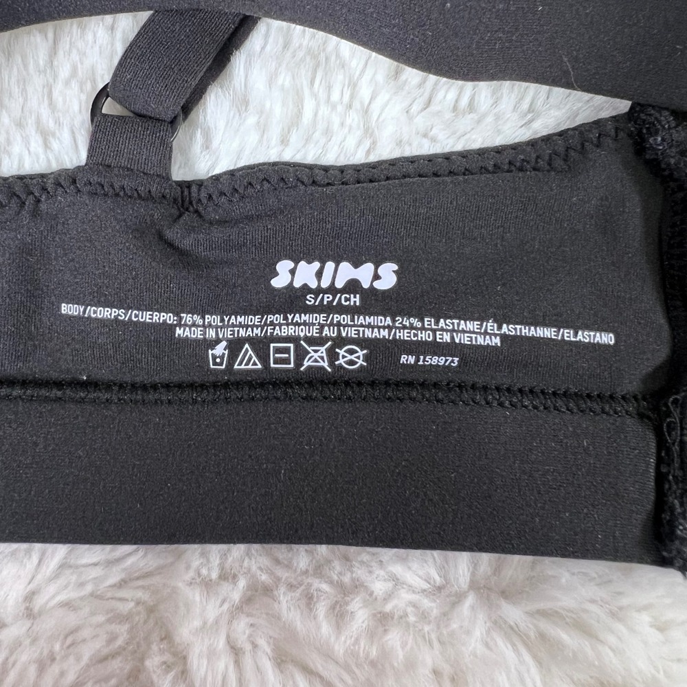 SKIMS Fits Everybody Scoop Bralette Onyx Black BR-SCN-2025 Womens Size Small NEW - Picture 7 of 11